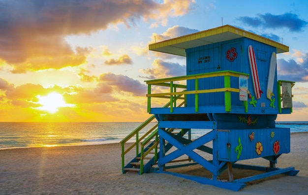 Blick auf Miami Beach bei Sonnenaufgang