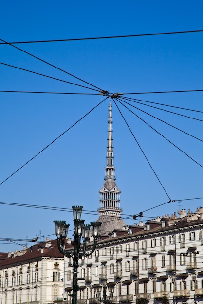 Blick auf Mole Antonelliana, Wahrzeichen von Turin - Turin - Italien