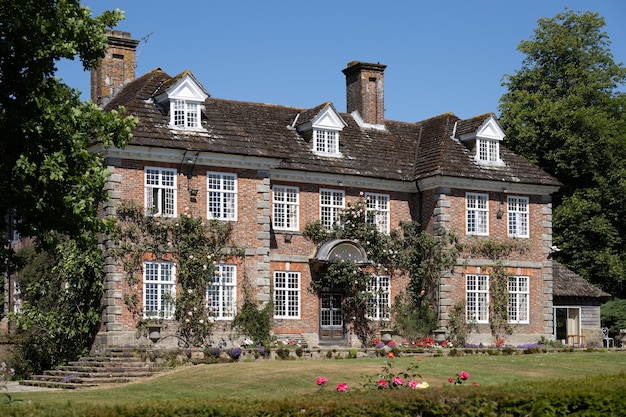 Blick auf Stone Hall ein denkmalgeschütztes Gebäude in der Nähe von Balcombe in West Sussex