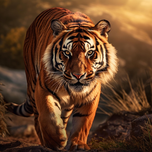 Blick auf Tiger in freier Wildbahn