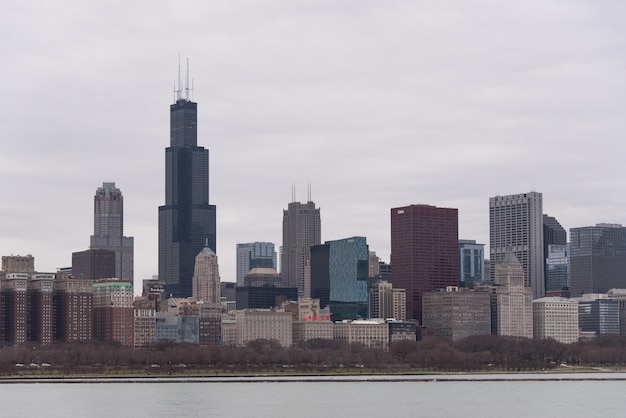 Blick auf Wolkenkratzer in der Stadt