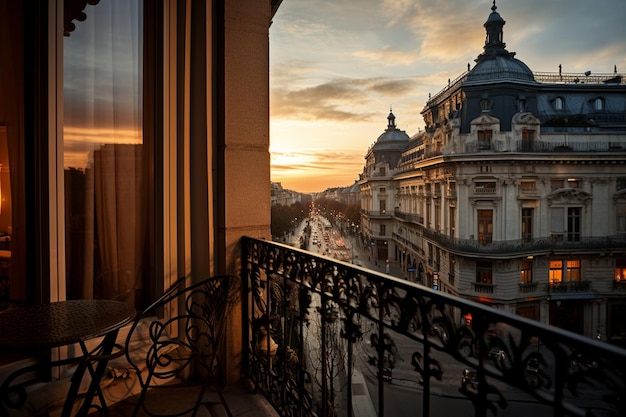 Blick aus einem luxuriösen Hotelzimmer