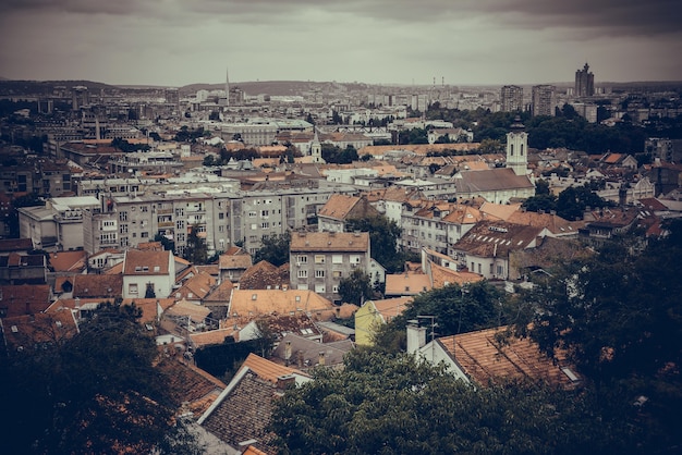 Blick über Zemun nach Belgrad. Serbien