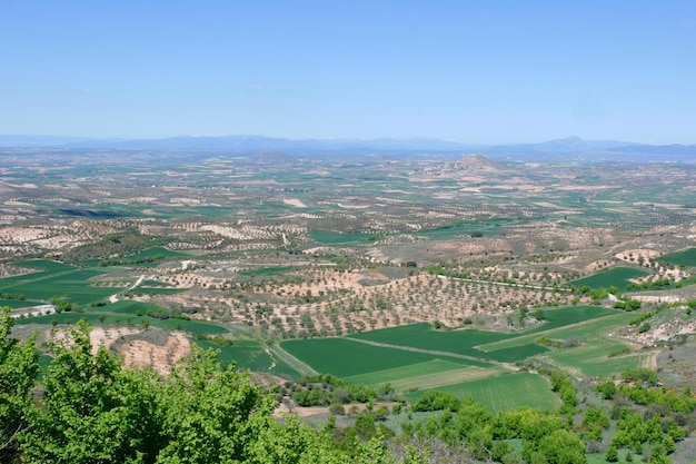 Blick vom Aussichtspunkt Balcon de La Alcarria im Dorf Trijueque Guadalajara