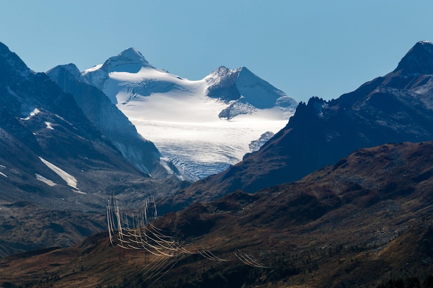Blick vom Gotthardpass in der Schweiz