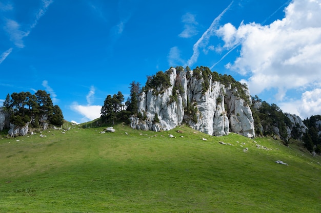 Blick vom höchsten Berg. Alpen, Frankreich