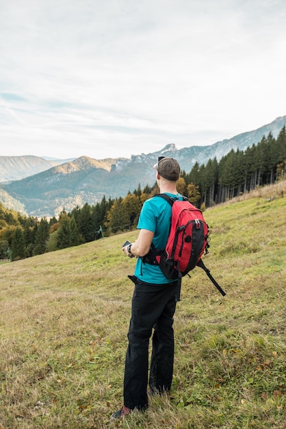 Blick vom Mala-Fatra-Gebirge-Nationalpark. Panorama-Berglandschaft in der Orava-Slowakei