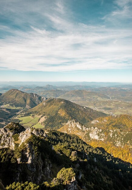 Blick vom Mala-Fatra-Gebirge-Nationalpark. Panorama-Berglandschaft in der Orava-Slowakei