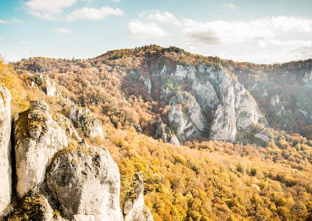 Blick vom Mala-Fatra-Gebirge-Nationalpark. Panorama-Berglandschaft in der Orava-Slowakei