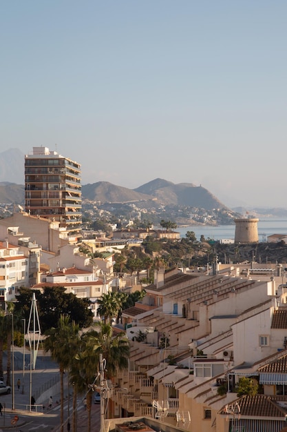 Blick von der Dachterrasse und Port El Campello Alicante Spanien