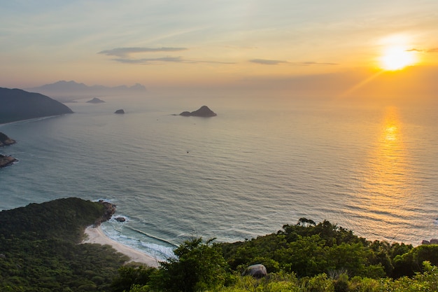 Blick von der Spitze des Telegraphensteins in Rio de Janeiro