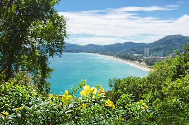 Blick zum schönen Strand