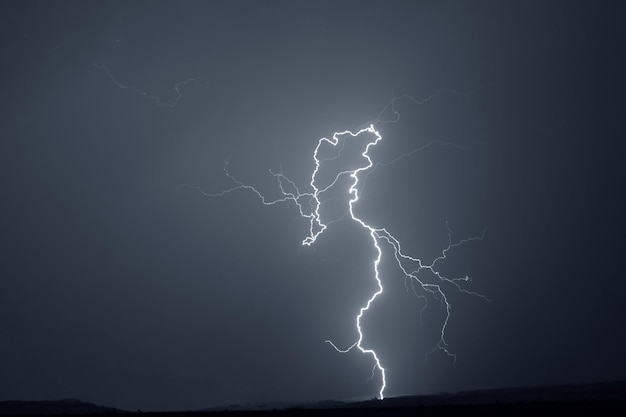 Blitzschlag am Himmel