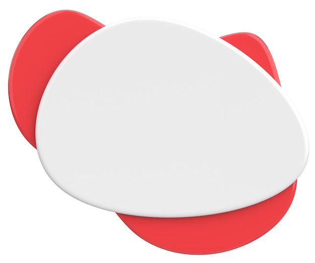 Blob 3D Ilustração de caixa de texto 3D