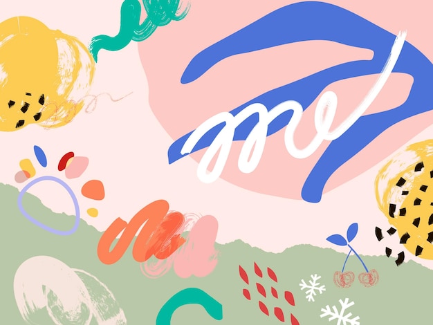 Blob abstrakte geometrische retro kreative Muster Hintergrund