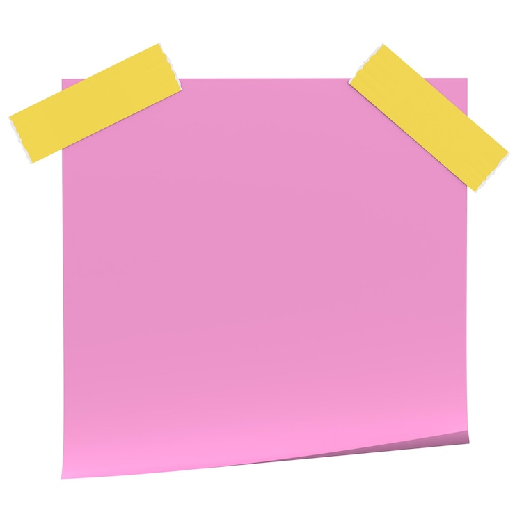 Foto el bloc de notas 3d la ilustración 3d de la nota adhesiva