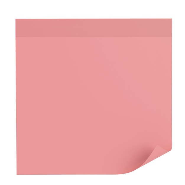 El bloc de notas 3D La ilustración 3D de la nota adhesiva