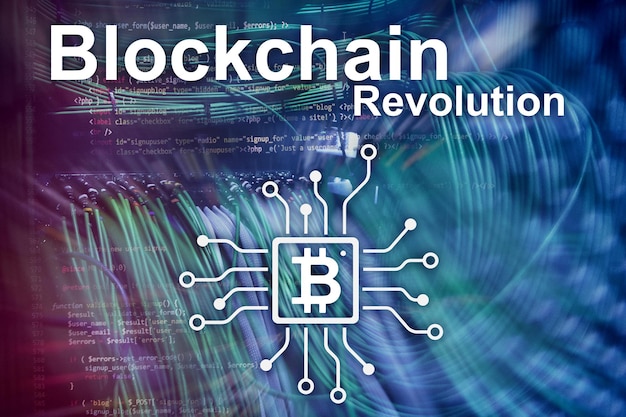 Foto blockchain-revolutions-innovationstechnologie im modernen geschäft