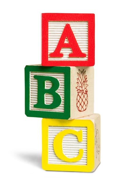 Blocos abc isolados