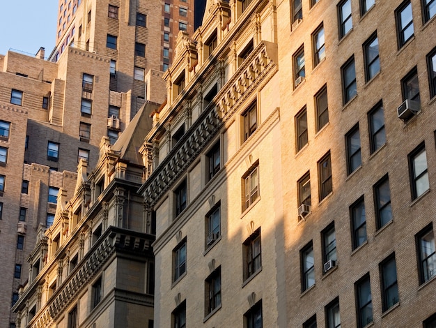 Blocos de tijolos de arquitetura de Nova York