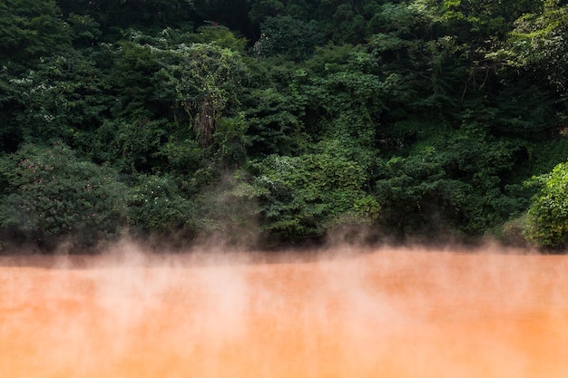 Blood Pond Hell in Beppu, Japan