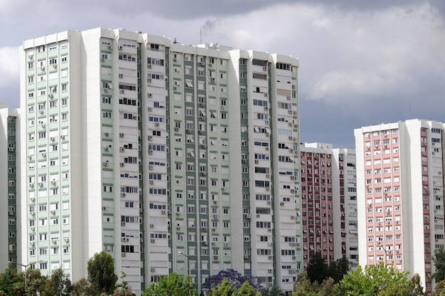 Bloque de apartamentos en la ciudad azul, (Mavi Sehir) Izmir, Turquía