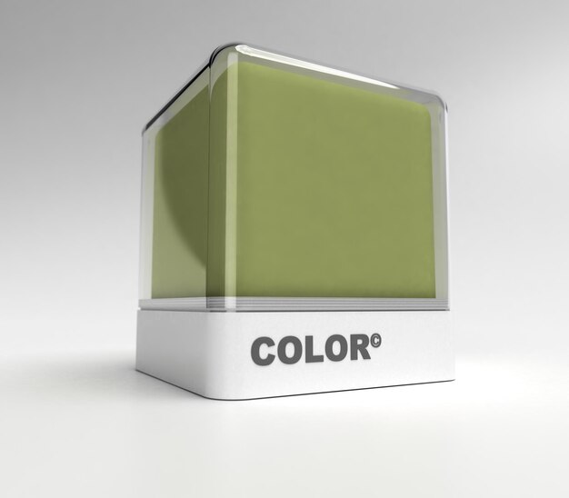 Bloque de diseño en color verde militar