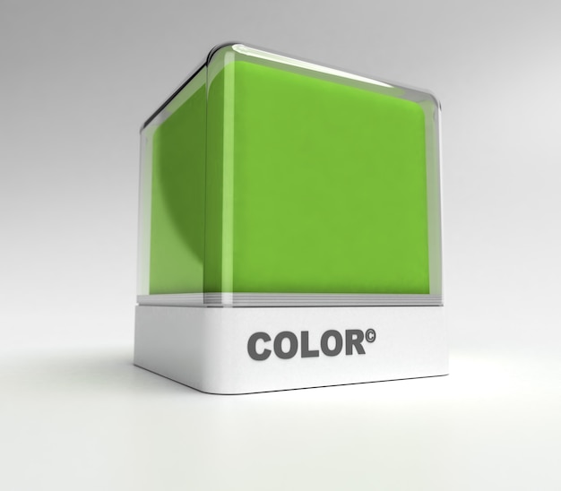 Bloque de diseño en color verde.