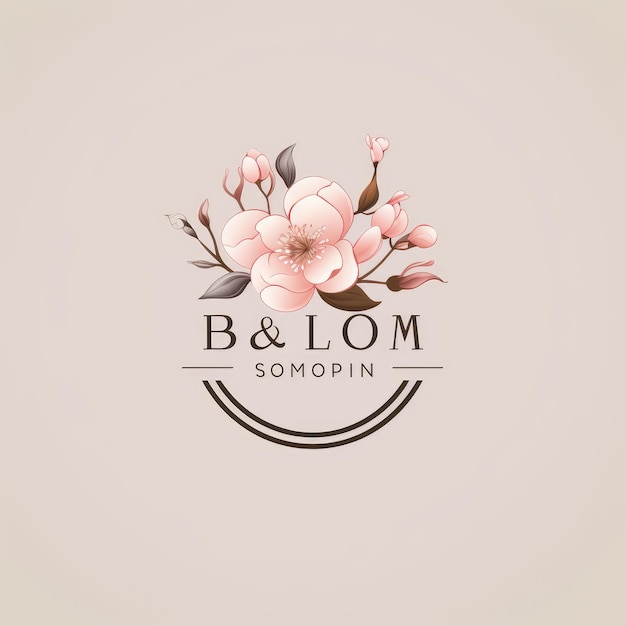 Blossom with Beauty diseña un logotipo exquisito para Bloom Spa Salon con un fondo transparente