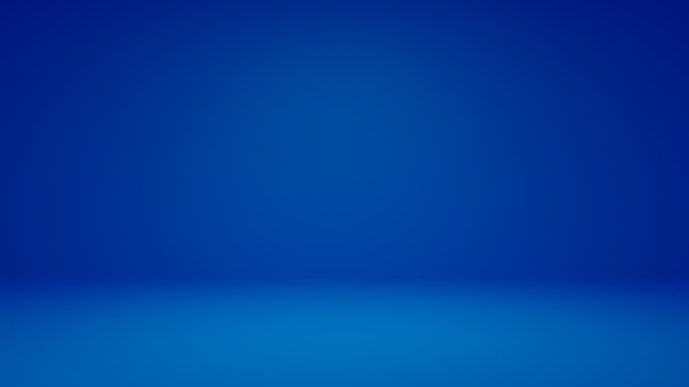 Blue Dodger Fotografie Studio Hintergrund für Produkte 3D-Rendering