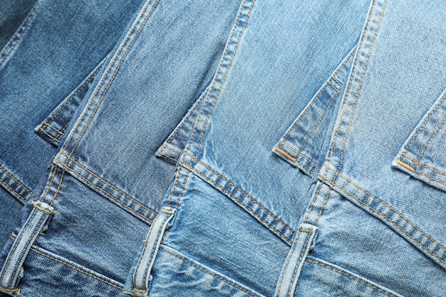 Blue Jeans als Hintergrund, Platz für Text