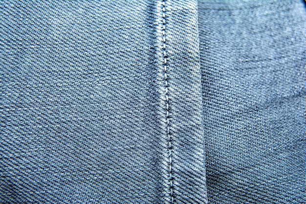 Blue Jeans-Hintergrund / Jeansbeschaffenheit. mit tasche