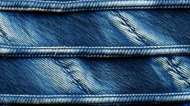 Blue-Jeans-Hintergrund mit einer Naht der Naht.