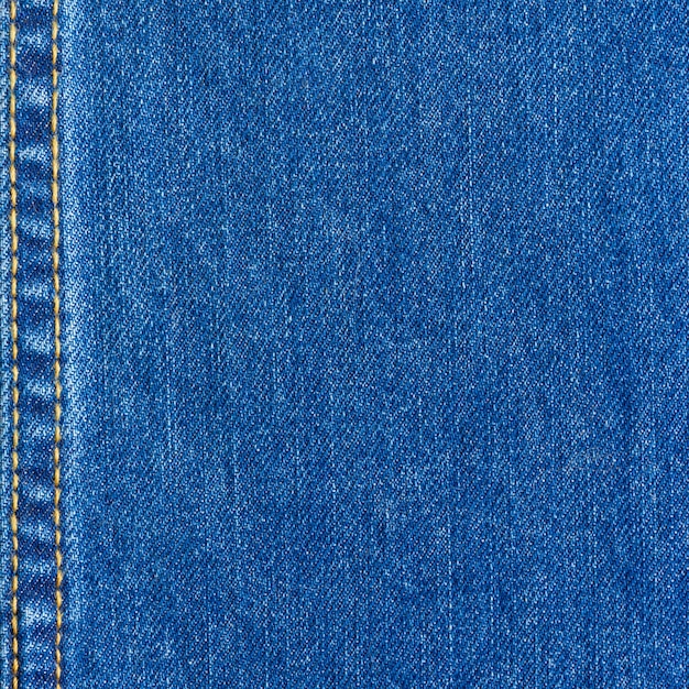 Blue Jeans Textur mit Nähten für den Hintergrund