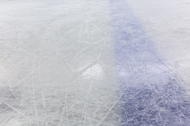 Blue Line en pista de hockey