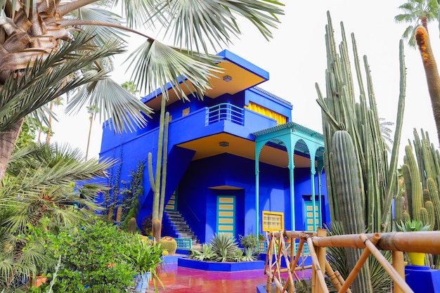 Blue Villa House no Jardim Majorelle em Marrakech Marrocos