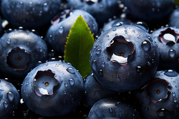 Blueberries jugosos listos para comer frescos y nutritivos Mejor fotografía de imágenes de blueberries