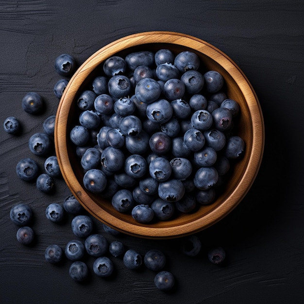 Blueberry Bowl Bagas frescas e maduras