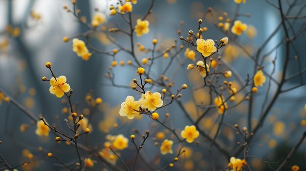 Blühende Forsythia