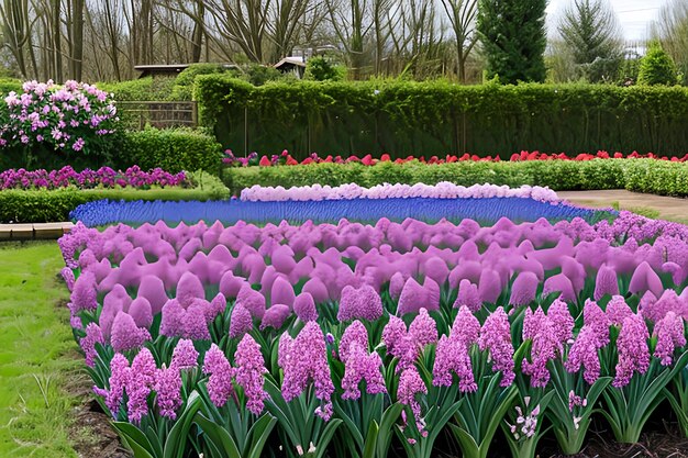 Blühende Frühlingshyazinthen pflanzen im Garten