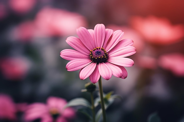 Blühende Schönheit Eine faszinierende Nahaufnahme einer rosa Blume