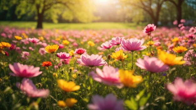 Blühende Schönheit Eine frühlingshafte Symphonie aus Farben und Leben