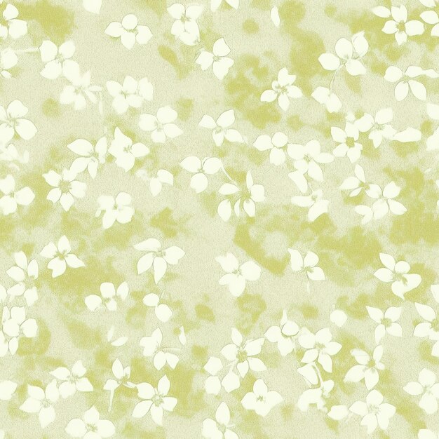 Foto blühendes jasmin-illustrationsmuster nahtlose bilder generative ki