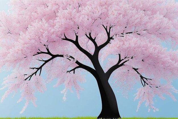 Blüte-Hintergrund ist Baum