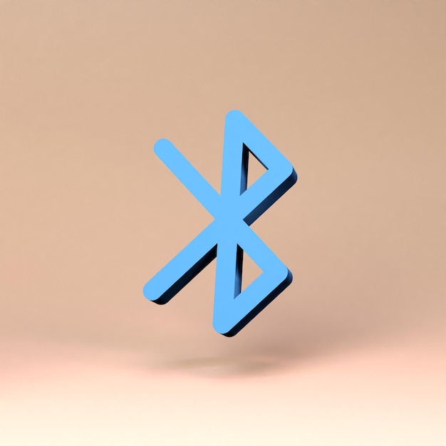 Bluetooth-Symbol 3D-Darstellung