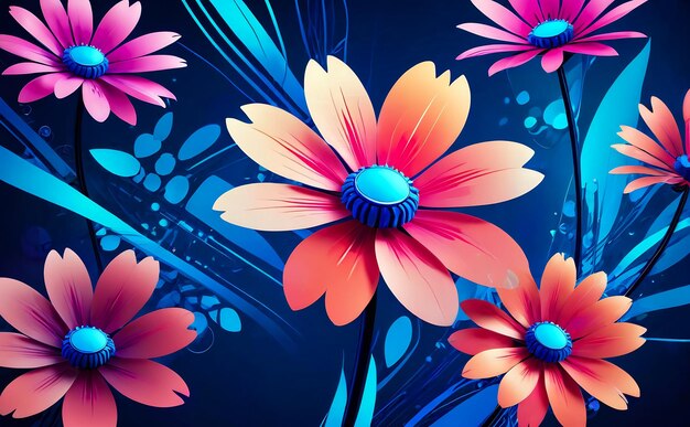 Blumen abstrakte Hintergrundfarbe Hintergrundblume