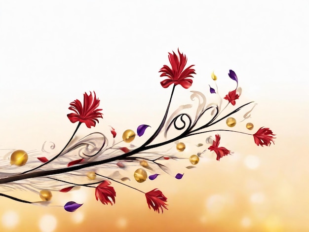 Blumen, Blumen, Schmetterlinge, Hintergrund, beste Qualität, hyperrealistische Tapeten, Bilder, Banner-Vorlage