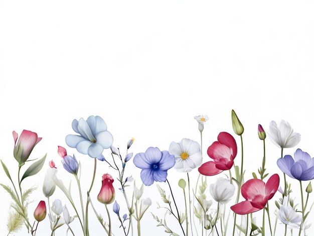 Blumen, Blumen, Schmetterlinge, Hintergrund, beste Qualität, hyperrealistische Tapeten, Bilder, Banner-Vorlage