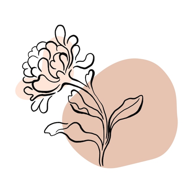 Blumen-Dudle png ästhetische Illustration durchsichtiger Hintergrund