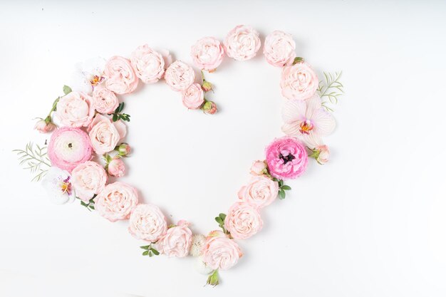 Blumen flach legen Zusammensetzung
